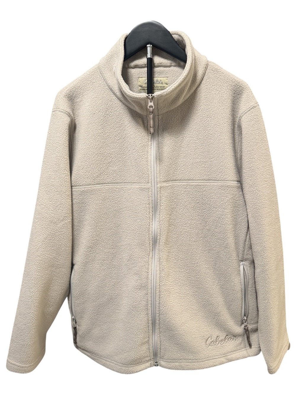 Cabela's Womens Cream Zip-Up Fleece Jacket